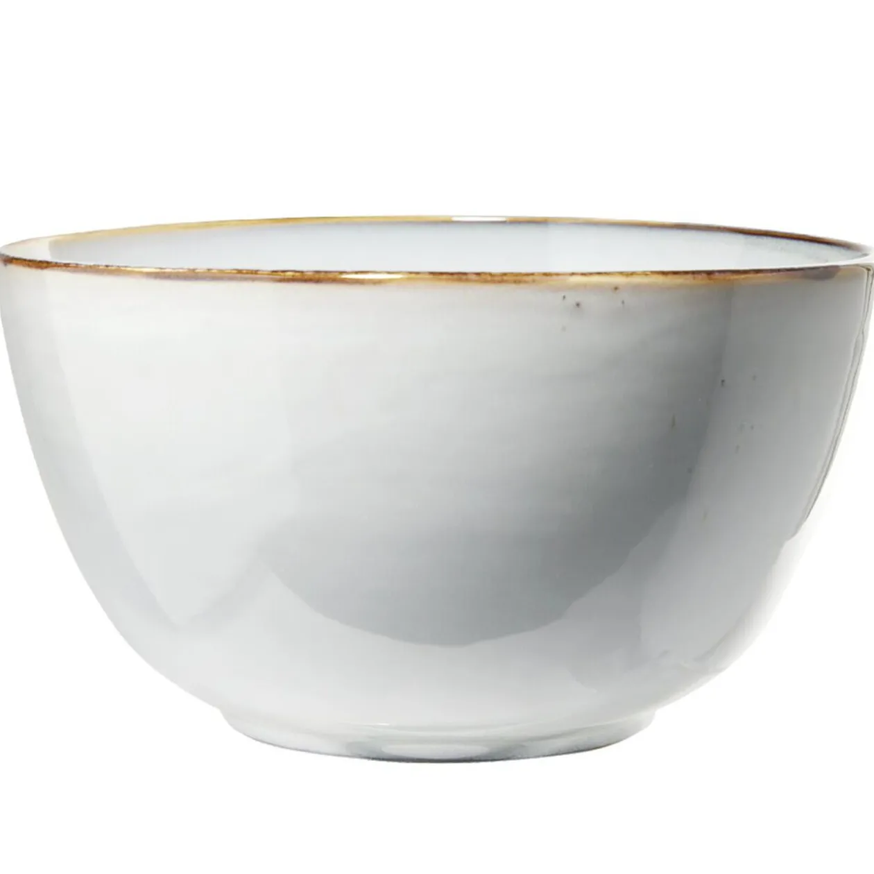 Saladier en faïence bleu bord foncé Ø21xH11,4cm