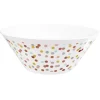 Saladier en plastique décor pois multicolore