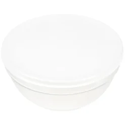 Saladier en verre avec couvercle blanc 1,8 L