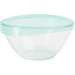 Saladier en verre Luminarc Keep'n Bowl couvercle vert Ø28cm
