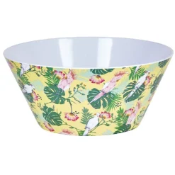 Saladier oiseau tropical en plastique