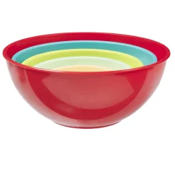 Saladier plastique multicolore x5