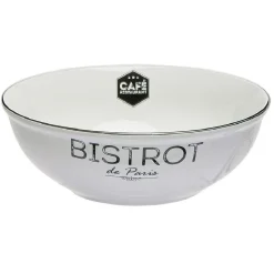Saladier porcelaine blanc Bistrot de Paris