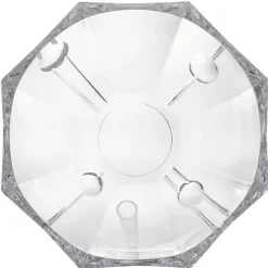 Saladier rond en verre Crystal