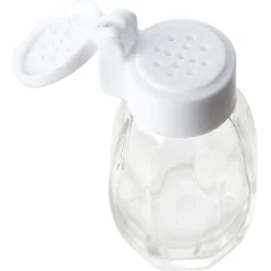 Salière et poivrière en verre