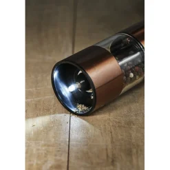 Salière poivrière acier cuivré