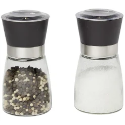 Salière poivrière avec couvercle Ø6,5xH13cm