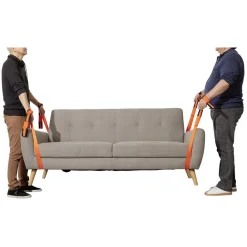 Sangle de déménagement et levée orange et noir