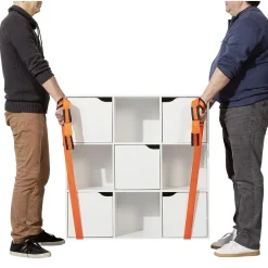 Sangle de déménagement et levée orange et noir