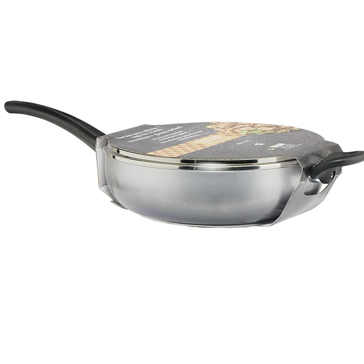 Sauteuse aluminium anti adhérente grise Ø 28