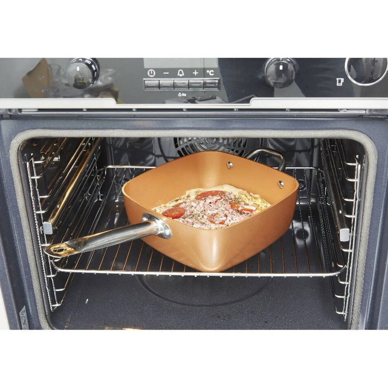 Sauteuse multifonctions cuivrée