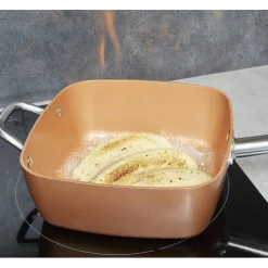 Sauteuse multifonctions cuivrée