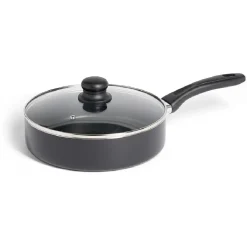 Sauteuse tous feux sauf induction aluminium noir Ø24cm