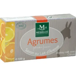 Savon au lait anesse Agrumes Mességué