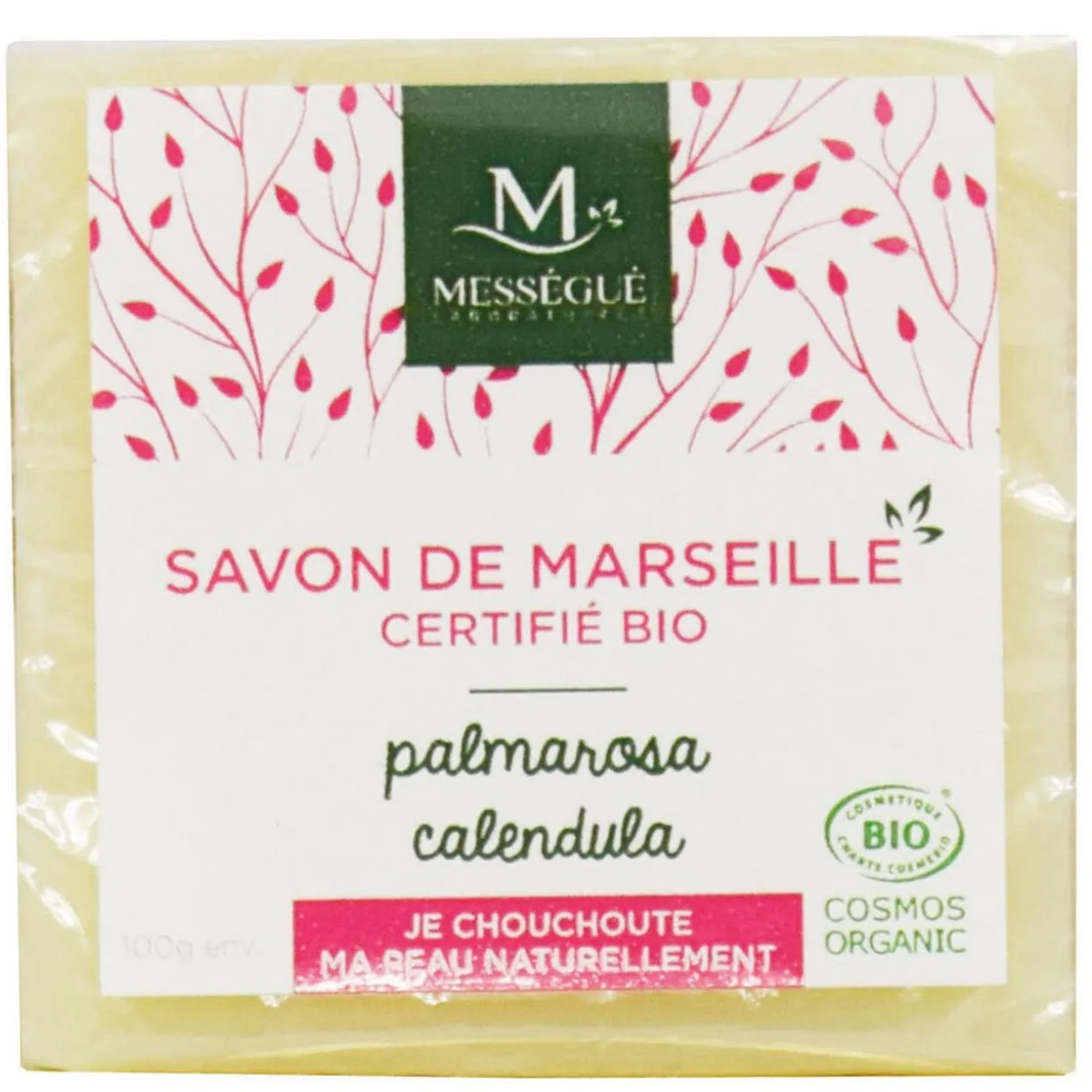 Savon de Marseille bio palmarosa calendula
