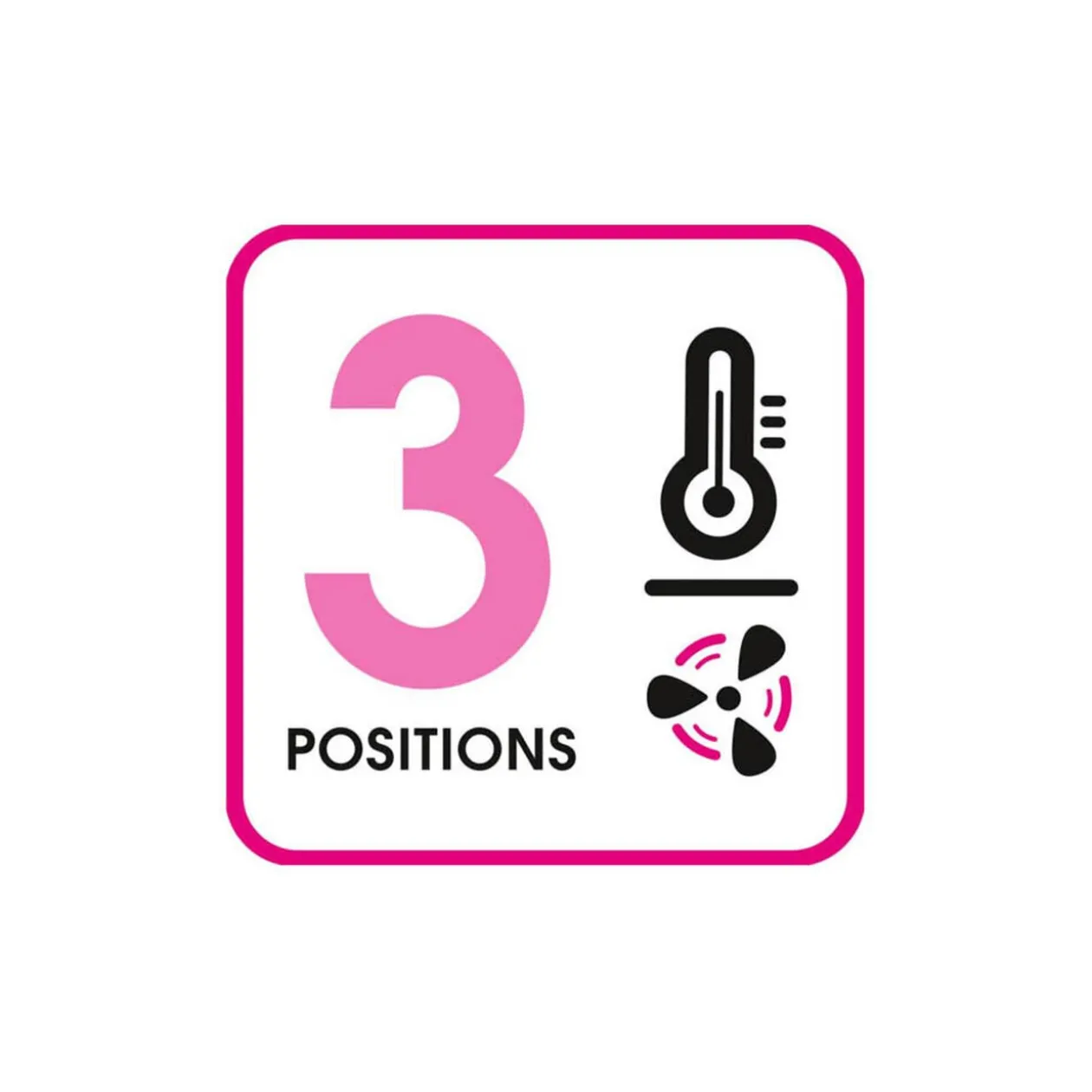 Sèche cheveux Calor Studio Dry rose et noir