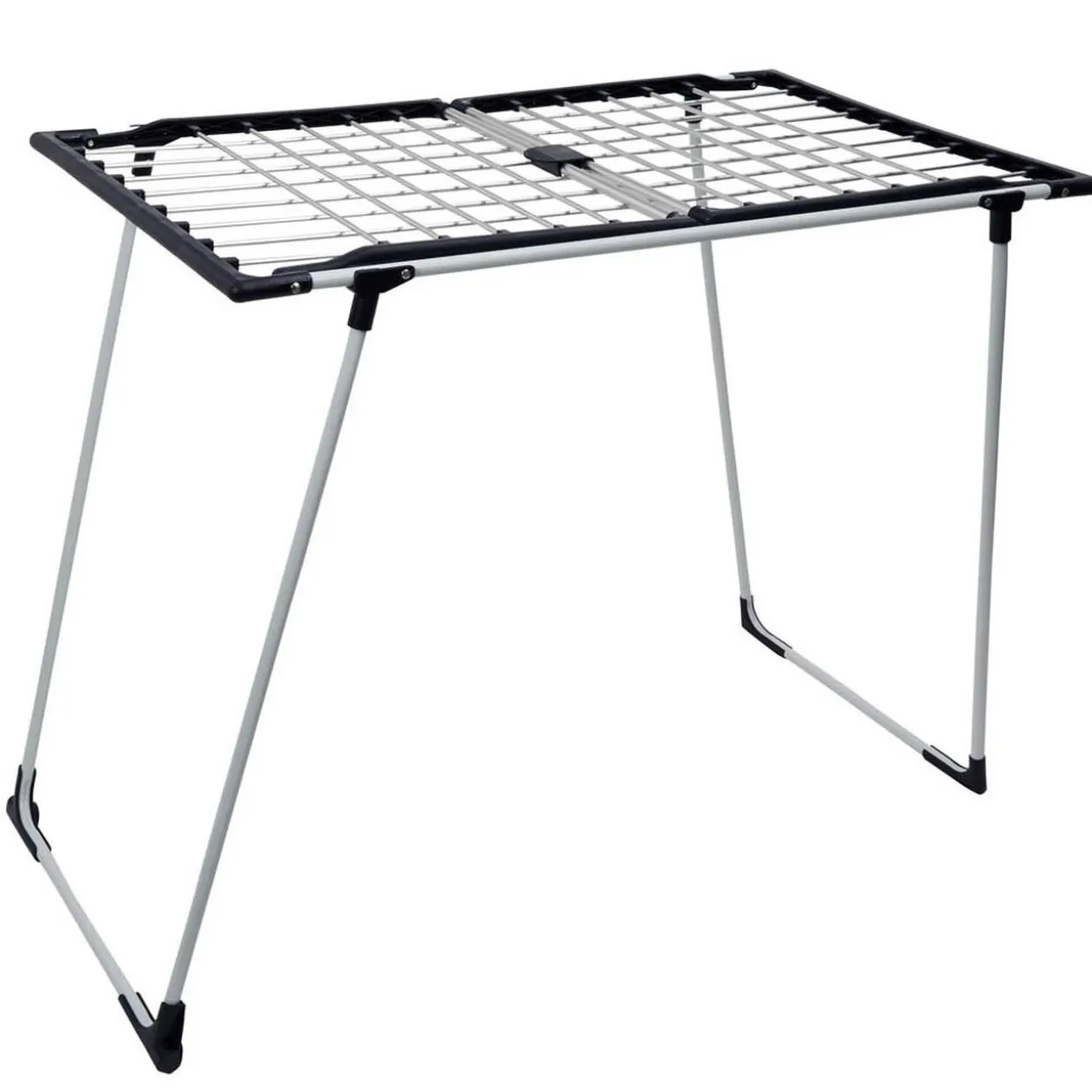 Séchoir à linge horizontal blanc et bleu 20 m d'étendage