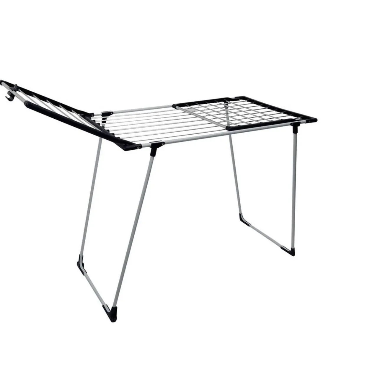 Séchoir à linge horizontal blanc et bleu 20 m d'étendage