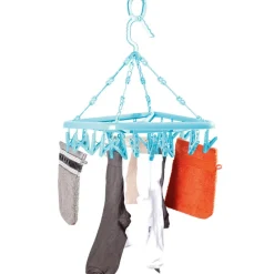 Séchoir 24 pinces bleu