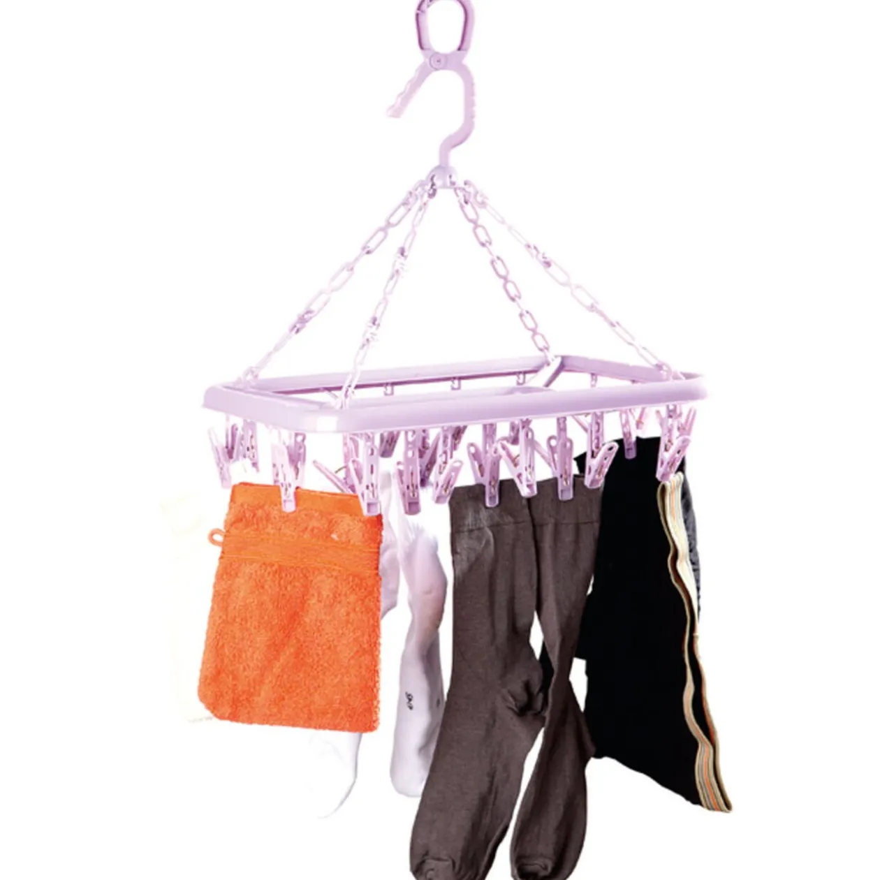 Séchoir 24 pinces violet