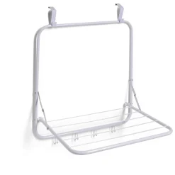 Séchoir de porte 51x41xH51cm fer blanc