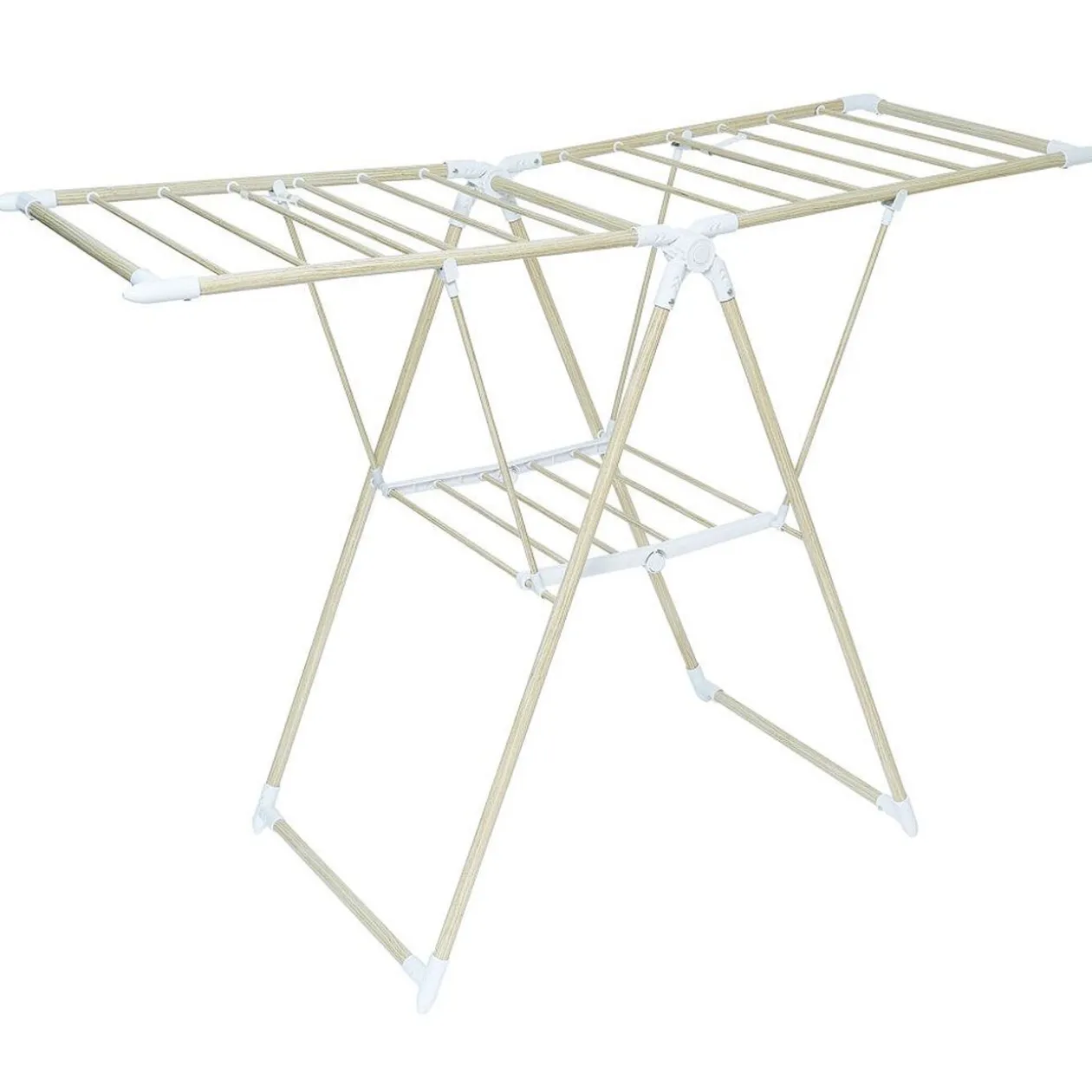 Séchoir effet bois étendoir à linge 14m