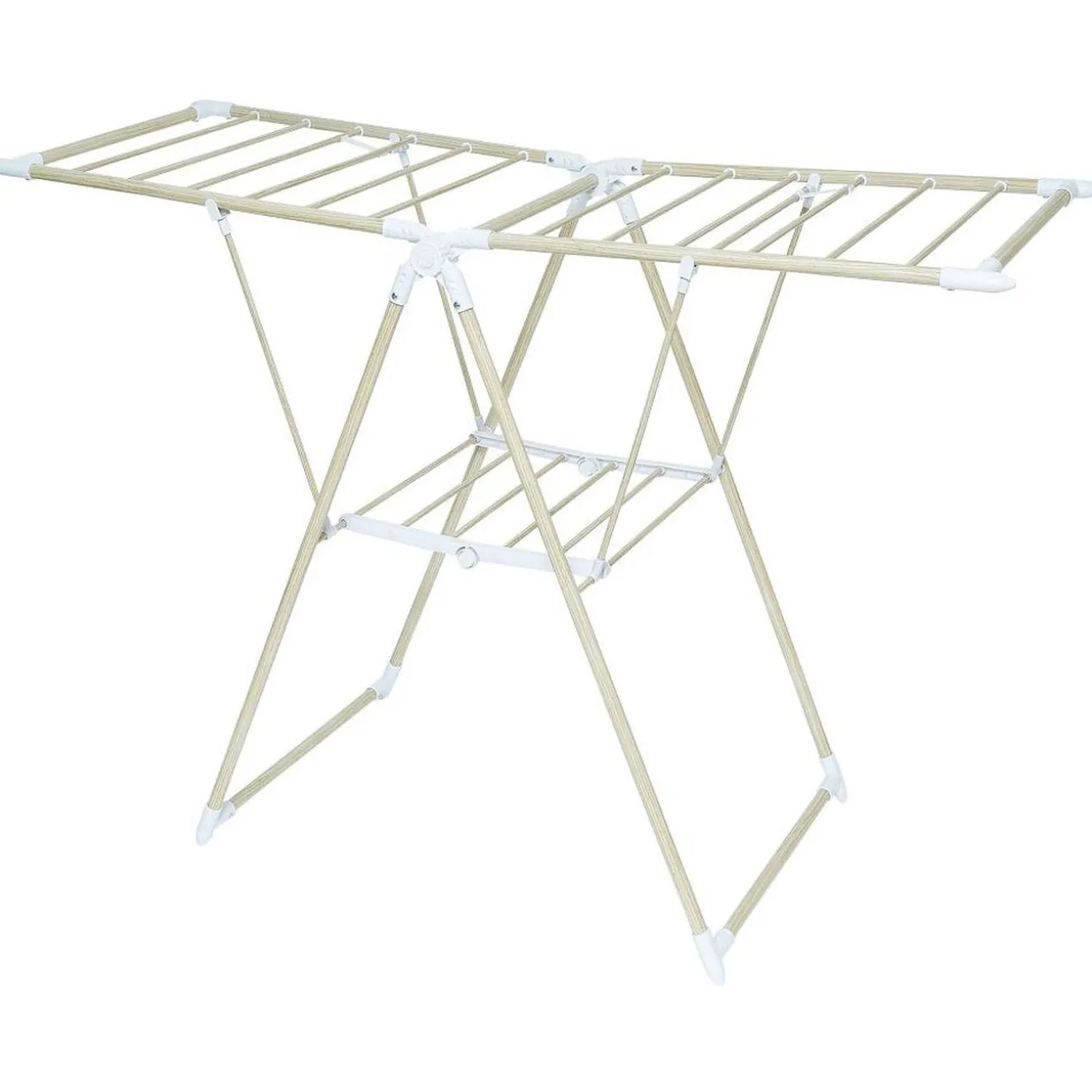 Séchoir effet bois étendoir à linge 14m