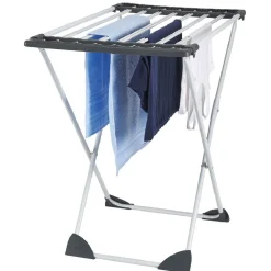 Séchoir extensible 18m d'étendage gris blanc