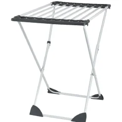 Séchoir extensible 18m d'étendage gris blanc