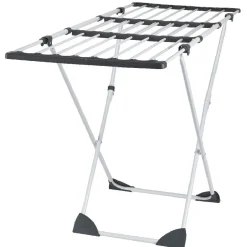 Séchoir extensible 18m d'étendage gris blanc