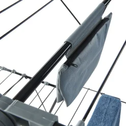 Séchoir horizontal 2 niveaux avec pochette 32 m gris et noir