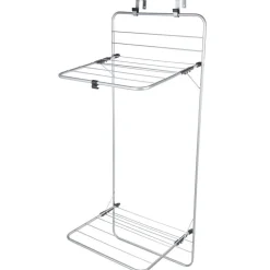 Séchoir porte 2 niveaux gris et noir