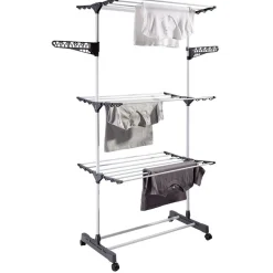 Séchoir étendoir à linge avec porte cintre 20m