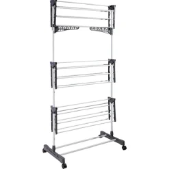 Séchoir étendoir à linge avec porte cintre 20m