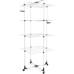 Séchoir étendoir à linge tour 4 niveaux 46m d'étendage