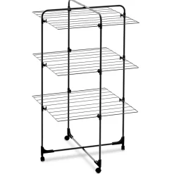 Séchoir tour 3 niveaux 30m d'étendage 70x66,5xH122cm