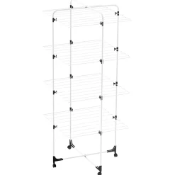 Séchoir tour 4 niveaux étendoir à linge 70x66xH152cm