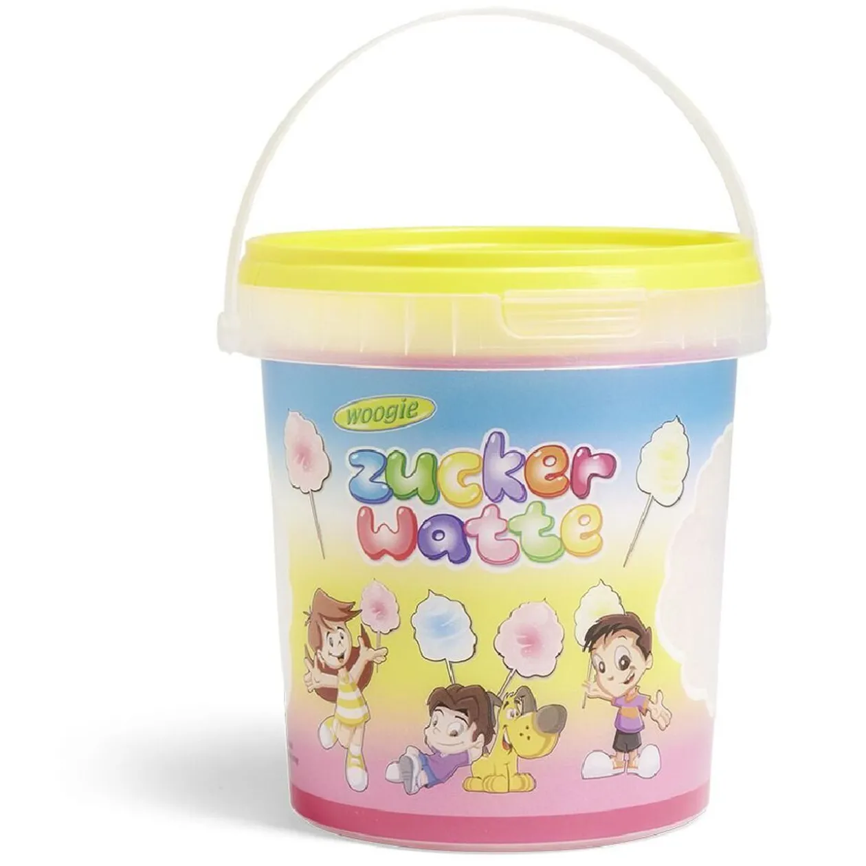 Seau barba à papa colorée 50gr