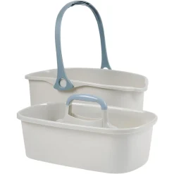 Seau de ménage 11L avec panier gris et bleu