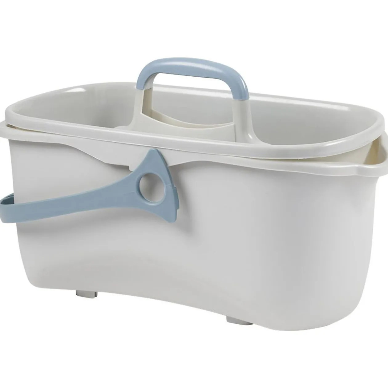 Seau de ménage 11L avec panier gris et bleu