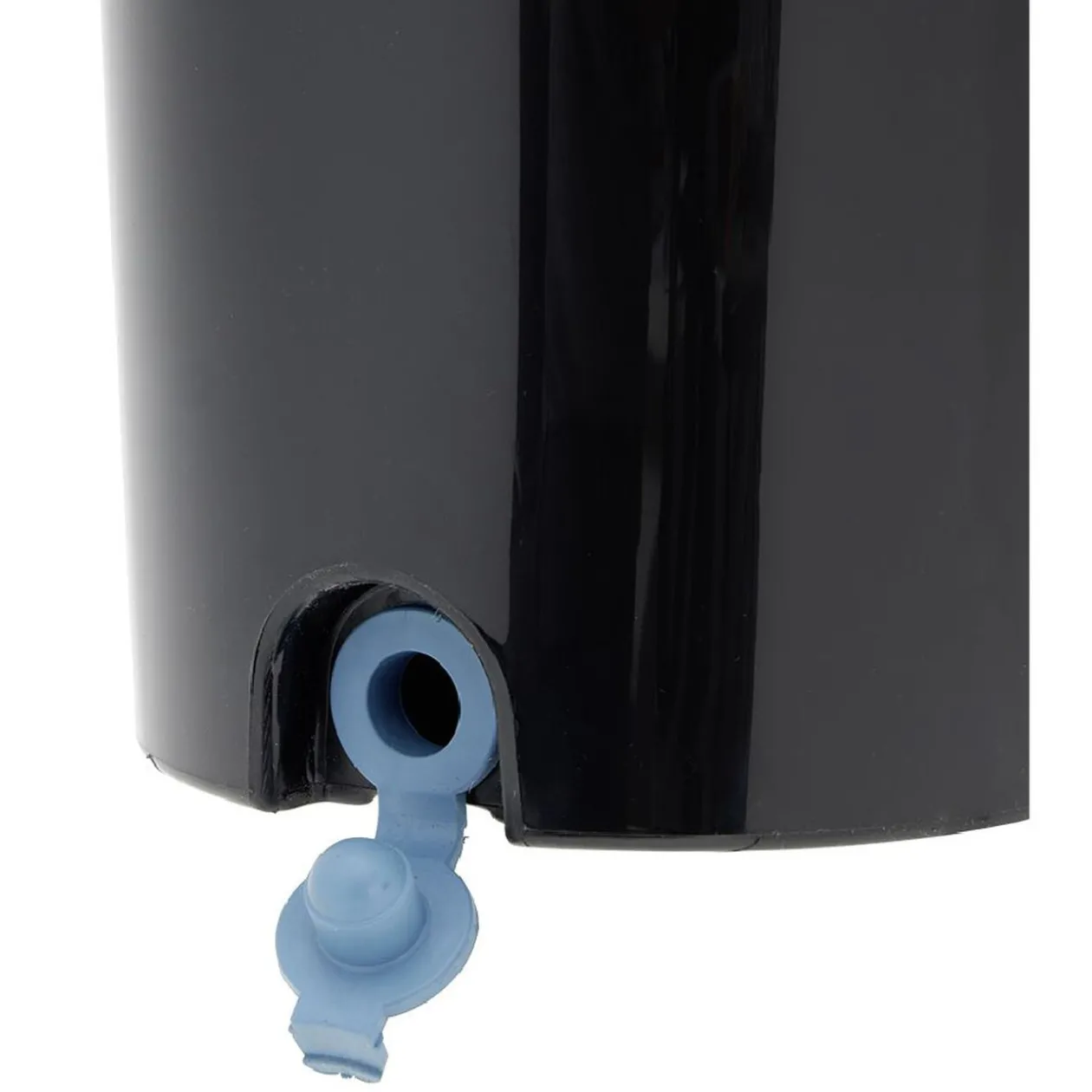 Seau essoreur + balai plat noir et bleu 8L