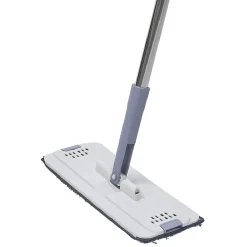 Seau essoreur avec balai plat pliable 8 L