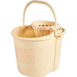 Seau essoreur bleu et corail 13 L