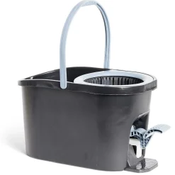 Seau essoreur 5L à pédale avec balai rotatif