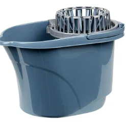 Seau essoreur mécanique gris et bleu 17 L