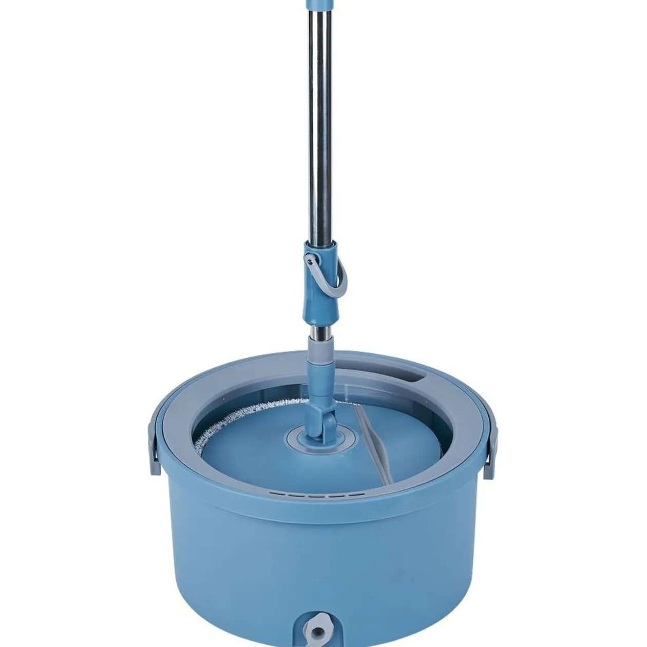 Seau essoreur polypropylène bleu L22x16xH32,5cm