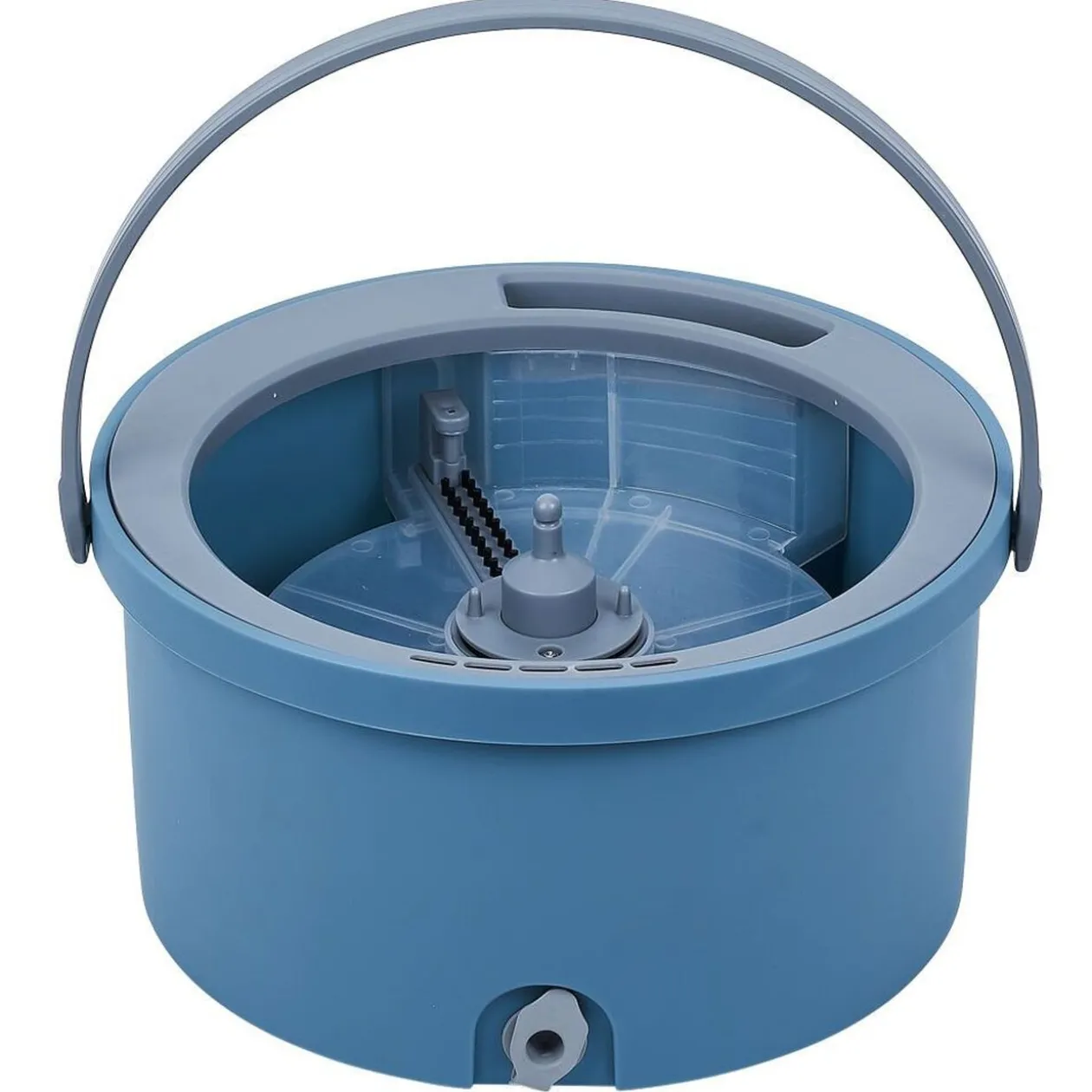 Seau essoreur polypropylène bleu L22x16xH32,5cm