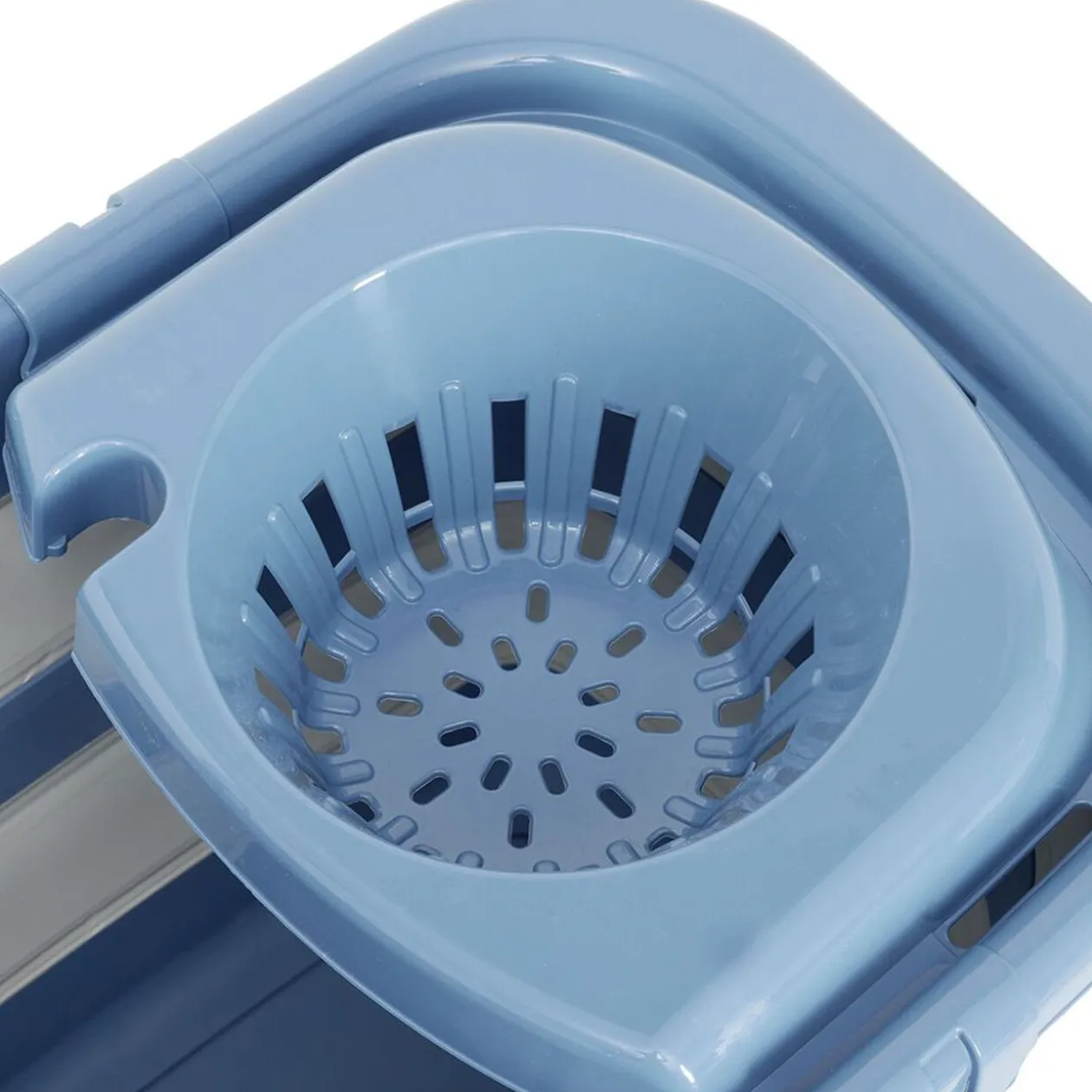 Seau essoreur rétractable 20L bleu