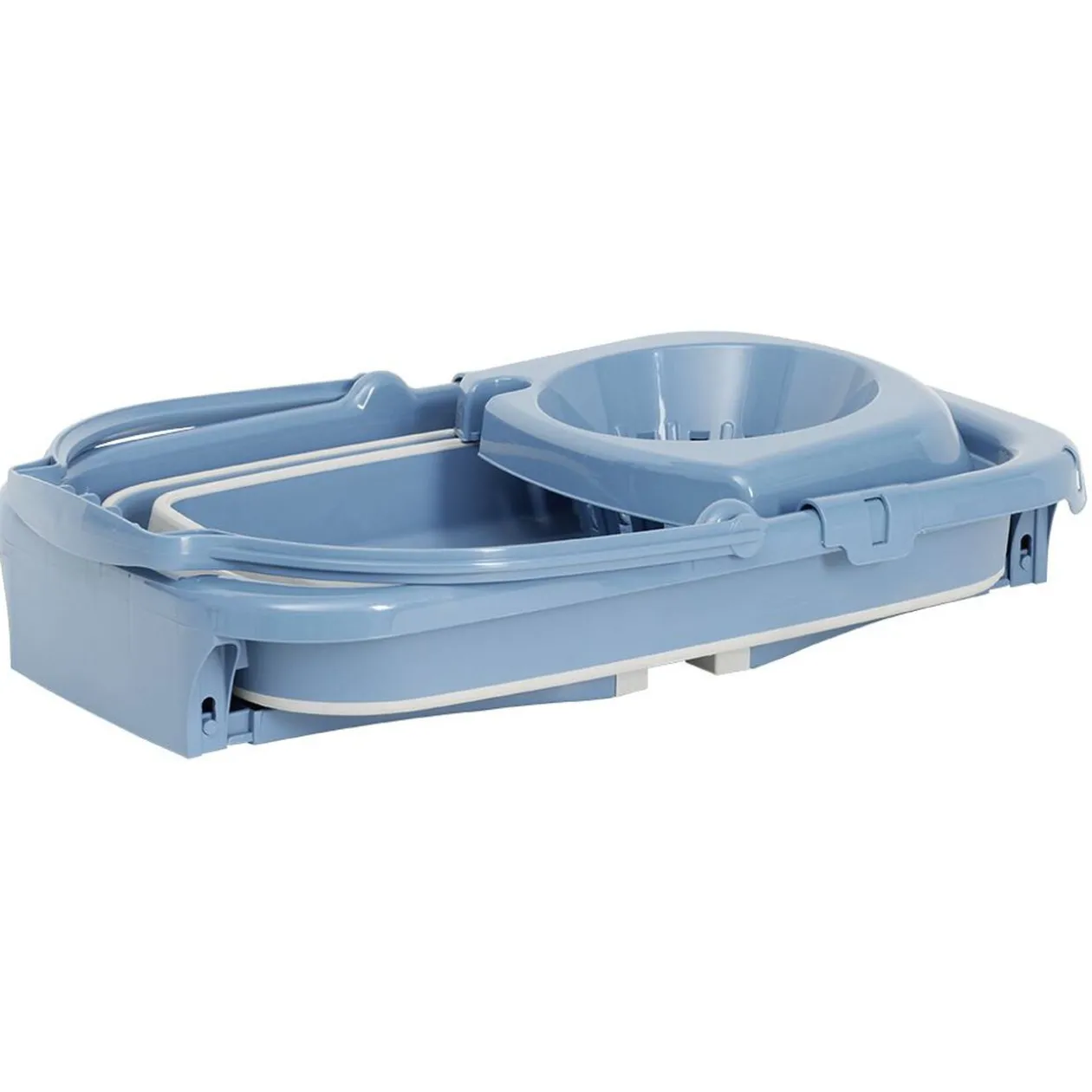 Seau essoreur rétractable 20L bleu