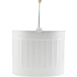 Seau essoreur vintage métal et bois anti corrosion 14L